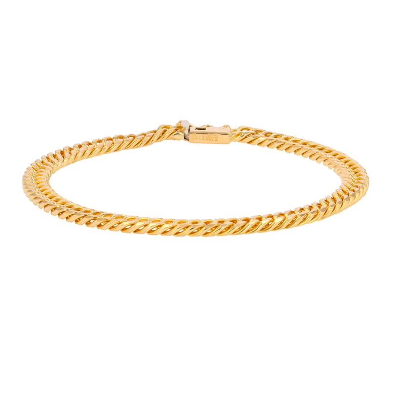 Bracelet maille gourmette or jaune 23.73g Comme neuf -  reconditionné disponible sur Gemme Les Bijoux